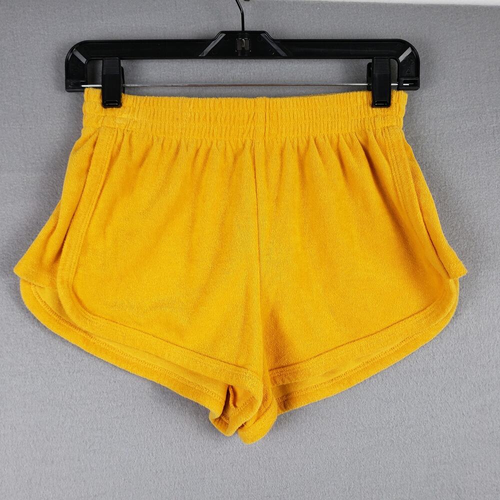 Target Size S High‎ Rise Terry Lounge Shorts Bright Butter Yellow Comfy Beach